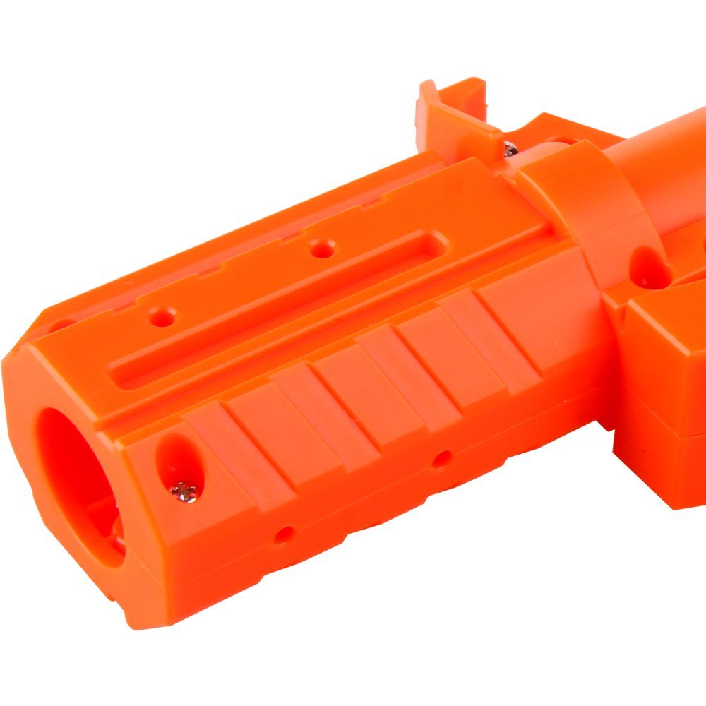 Worker Mod Straight Style Adaptor Attachment for Nerf Stryfe Blaster Toy Color Orange - BlasterMOD