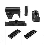 Worker Mod Front Rail Adapter Set with 2PCS 5cm Rail for Nerf Stryfe Color Black