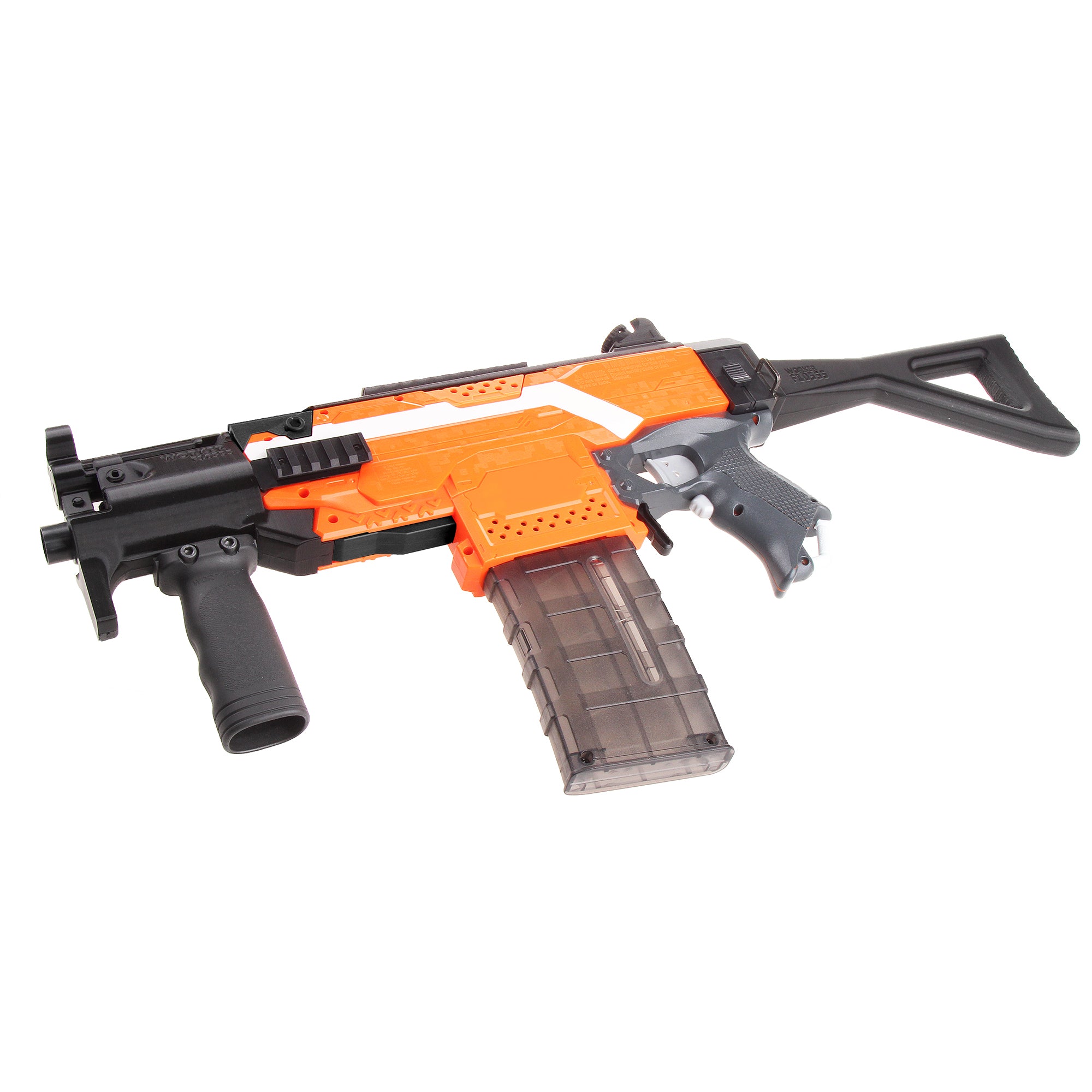 Worker Mod DIY Imitation MP5-K Kits Combo 12 Items for Nerf Stryfe Modify Toy - BlasterMOD