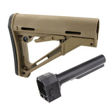 Worker Mod CTR Shoulder Stock with Fixed Adapter Attachment for Nerf N-Strike Elite Blaster Color Brown
