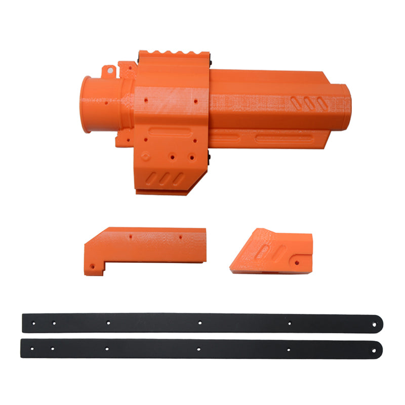 Worker Mod F10555 3D Printing Front Tube Pull-down Kit  and Shoulder Stock for Nerf Rival Apollo XV-700 - Orange - BlasterMOD