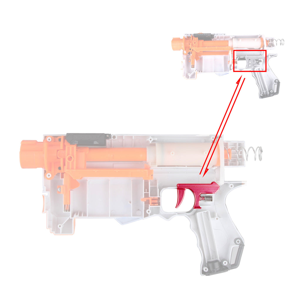 Worker Mod Aluminum Alloy Release Button Spring Kit for Nerf Retaliator Toy - BlasterMOD