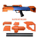 Worker Mod F10555 3D Printing Front Tube Pull-down Kit  and Shoulder Stock for Nerf Rival Apollo XV-700 - Orange