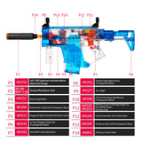 Worker Mod DIY Swordfish Full-automatic  E Style Comobo 14 Items Blaster Parts Toy - BlasterMOD