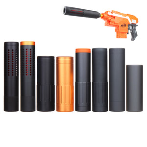 Worker Mod Suppressor Muzzle Screw Fast Connection Metal Black for Barrel Tube Nerf Modify Toy - worker nerf