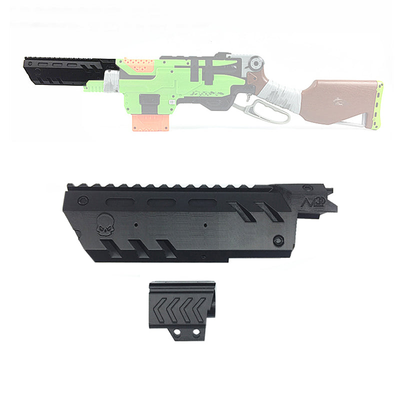 Maliang 3D Printed Front Barrel Death Skull Type A for Nerf SlingFire Modify Toy - BlasterMOD