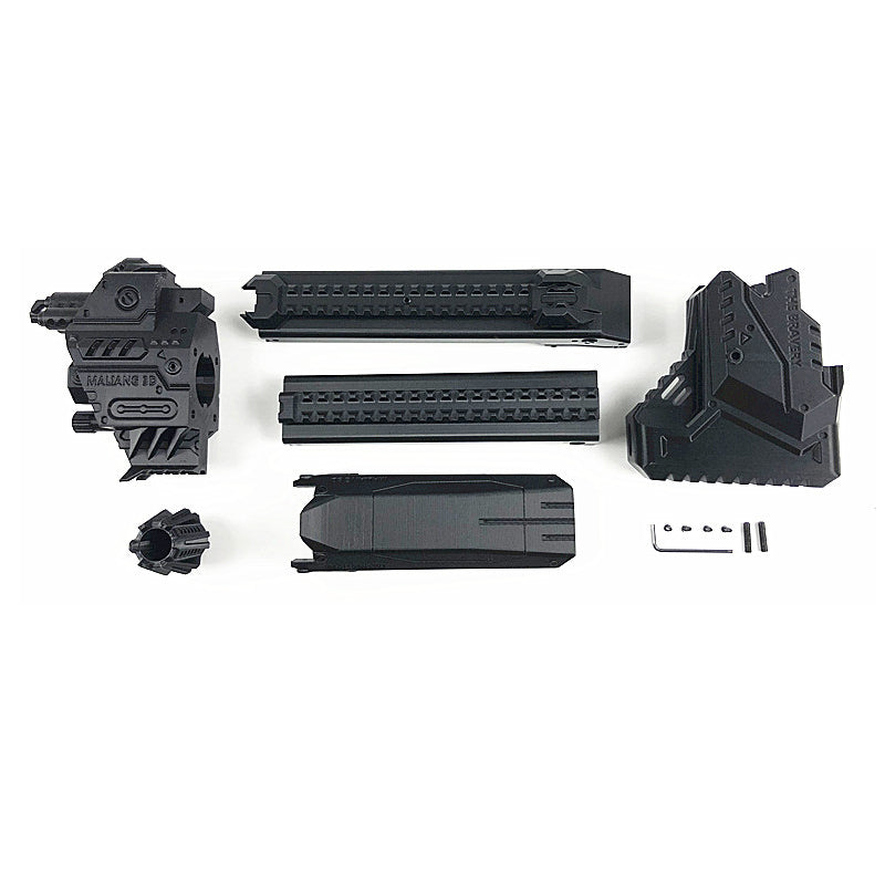 MaLiang 3D Printed Front Barrel Rail Stock Kits B Type for Nerf LongShot Modify Toy - BlasterMOD