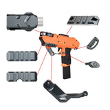 WORKER MOD Rails Sling Guard mag release Metal Gray Accessories for Nightingale Blaster Toy