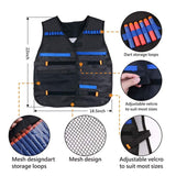 Tactical Vest Refill Magazine Darts Strap Kits for Nerf Blaster Outdoor Game Toy Compatible Nerf Mega Nerf Accessories - worker nerf
