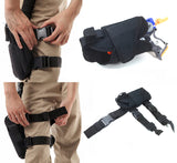 Blastermod Tactical Leg Holster Pouch Bag Adjustable Nylon Fabric for Nerf HammerShot Double Strike Toy - BlasterMOD