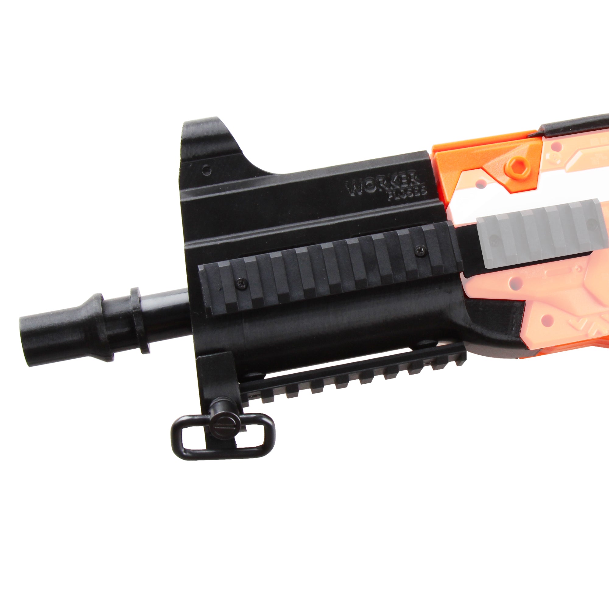 Worker Mod DIY Imitation UMP9 Kits C (Light weight Stock) Combo 12 Items for Nerf Stryfe Modify Toy - BlasterMOD