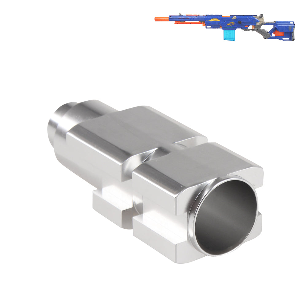 Worker Mod Aluminum Chamber Kits Silver for Nerf CS-6 LongStrike Toy - BlasterMOD