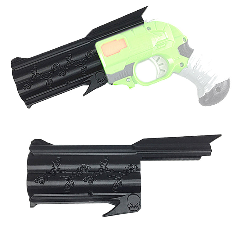 Maliang 3D Printed Vintage Front Barrel Black for Nerf Double Strike Modify Toy - BlasterMOD
