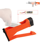 Worker Mod F10555 Lipo Battery Compartment Fixed Stock 3D Printed Orange for Nerf Stryfe