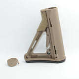 Worker Mod CTR Shoulder Stock with Fixed Adapter Attachment for Nerf N-Strike Elite Blaster Color Brown - BlasterMOD
