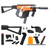 Worker Mod Kriss Vector  Imitation Kits Combo 12 Items for Nerf Stryfe Toy Color Black - BlasterMOD