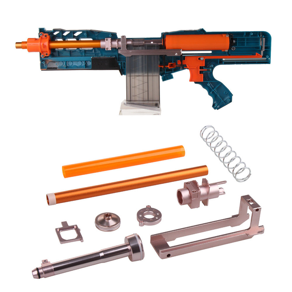 Worker Mod Short Darts Upgrade 18kg Kit Metal for Nerf LongShot Modify Toy - BlasterMOD